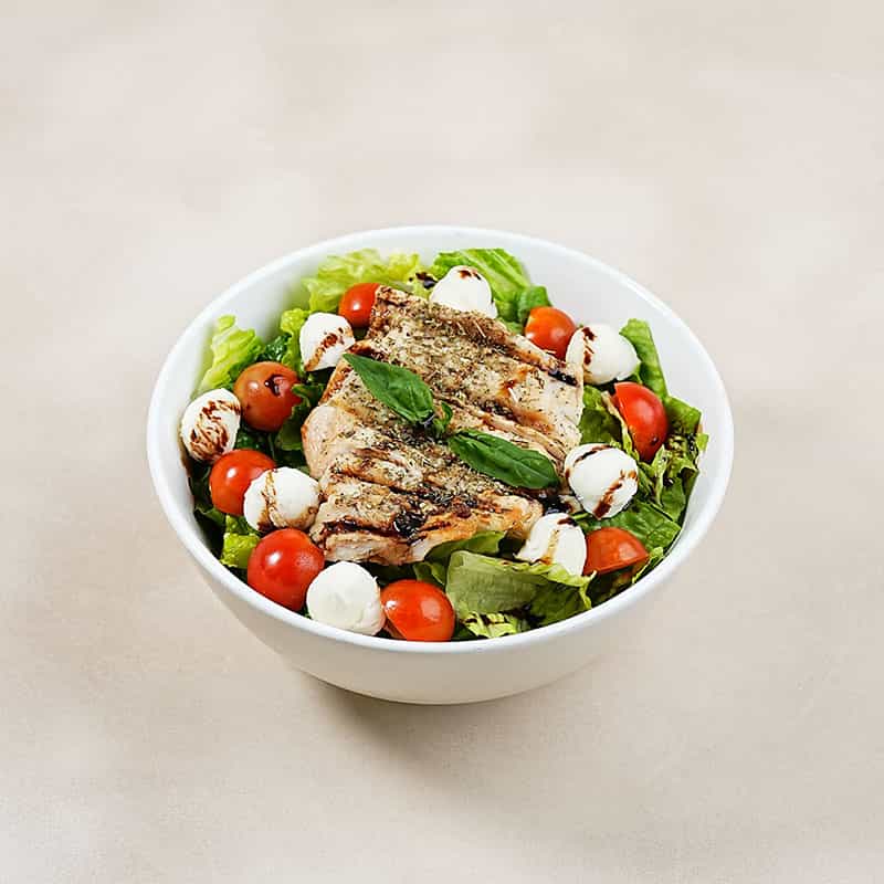 Chicken Caprese Salad with Balsamic Vinaigrette