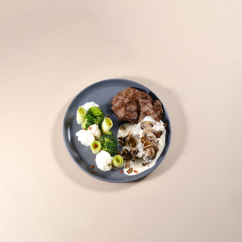Keto Steak with Mushroom Sauce