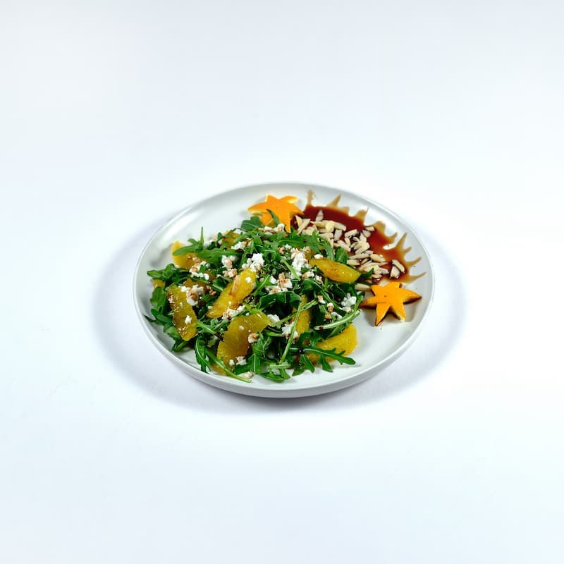 Orange Arugula Salad with Balsamic Vinaigrette
