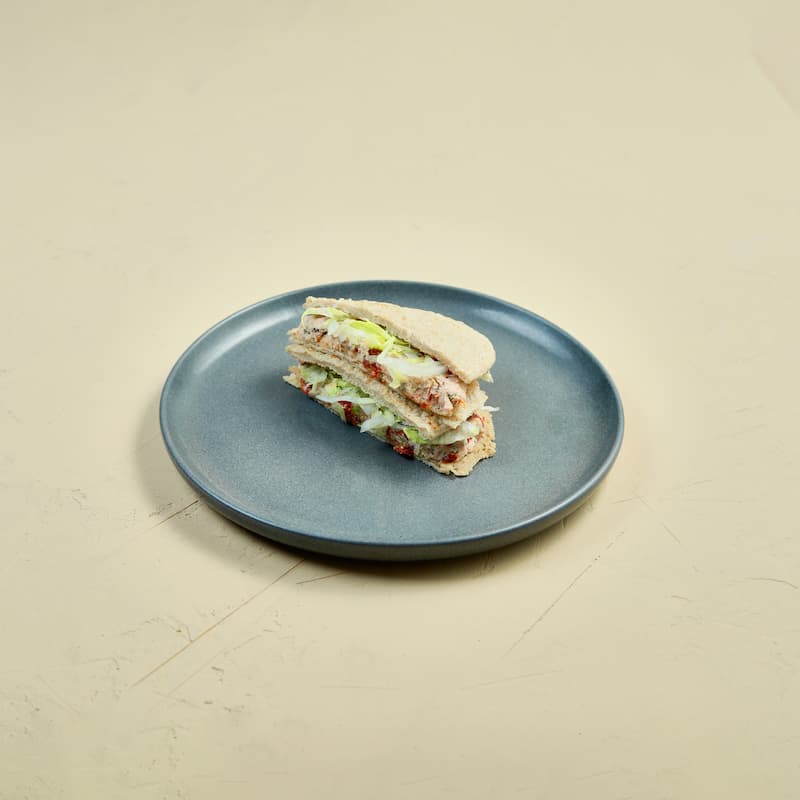  Oats Sandwich with Cream Cheese and Sundried Tomato