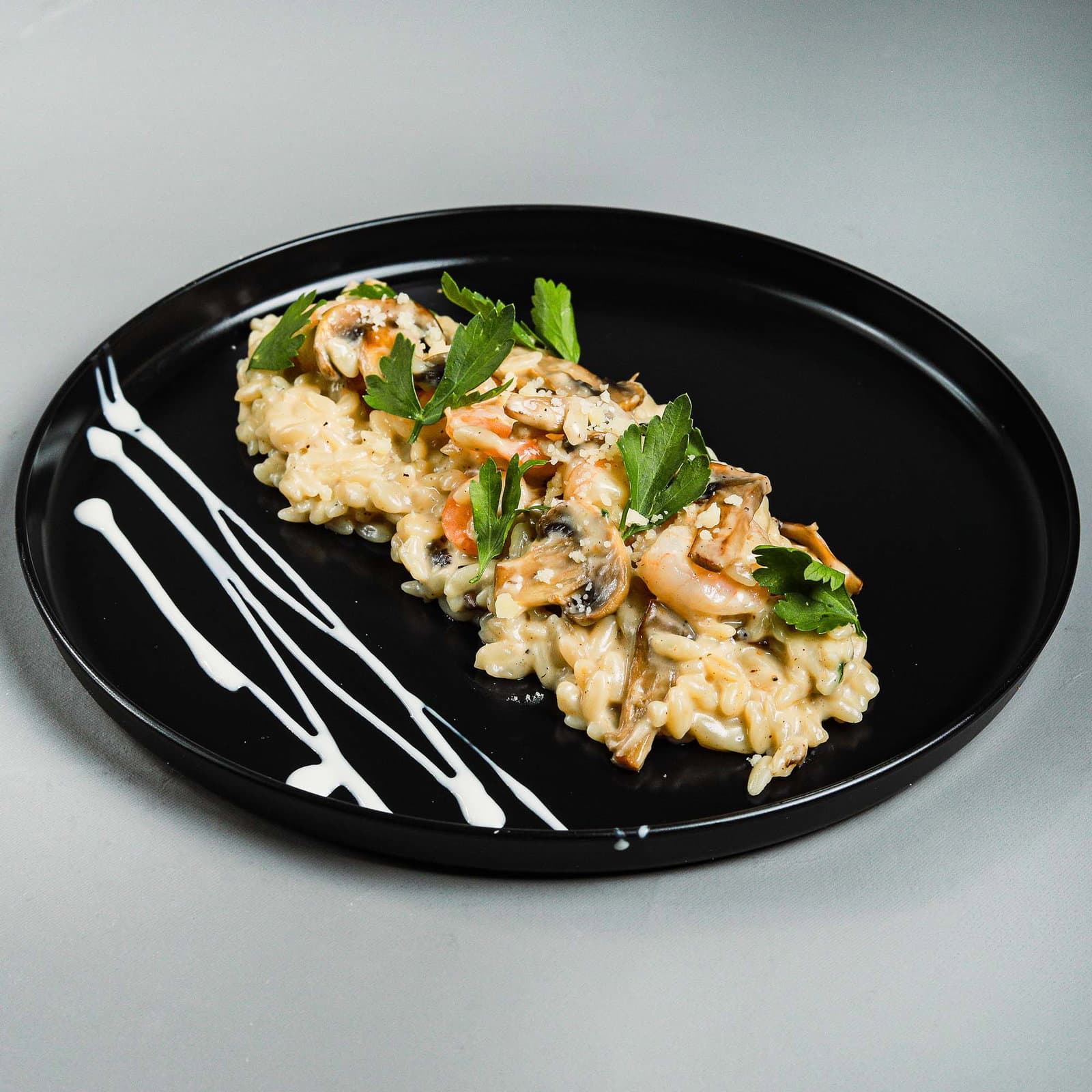 Alfredo Shrimp Orzo Pasta