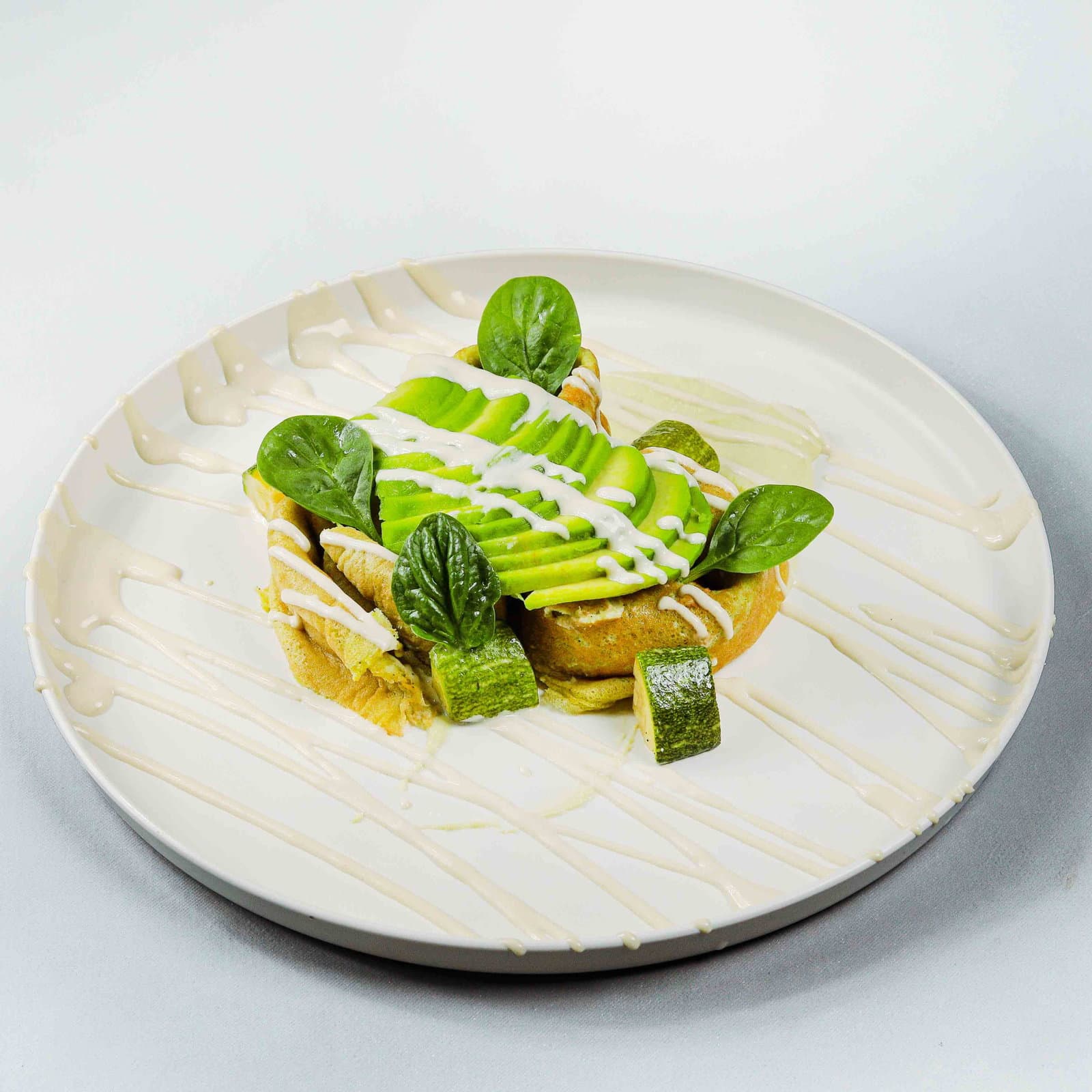 Zucchini Crepe with Chicken & Avocado