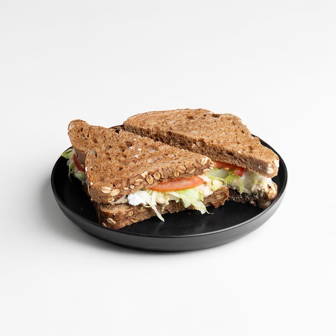 Hummus and Cheese Sandwich