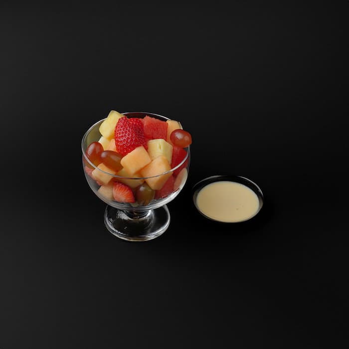Fresh Cut Fruits with nuts 