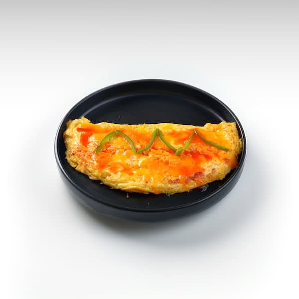 Keto Spicy Buffalo Egg Omelet